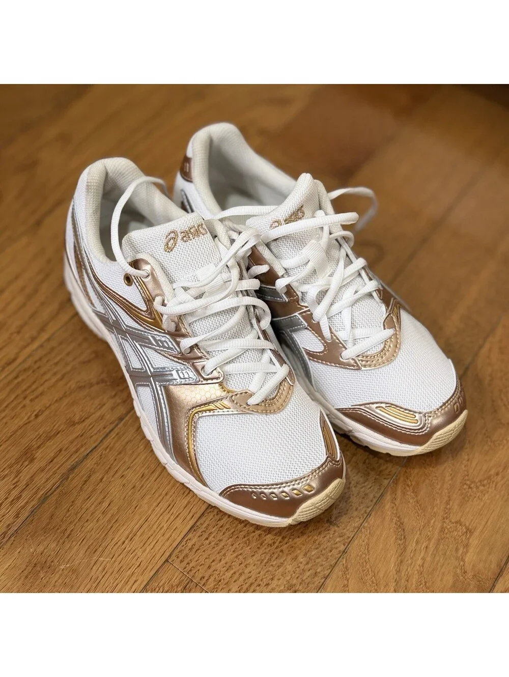 Size US 6.5 Women’s ASICS Gel-DS 14 Shoes Sneakers Cream Rose Gold 1203B102